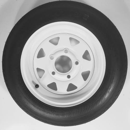 2-Pack Trailer Wheel & Tire 480-12 4.80-12 4.80x12x22 LRC 5 Hole White Spoke F2687