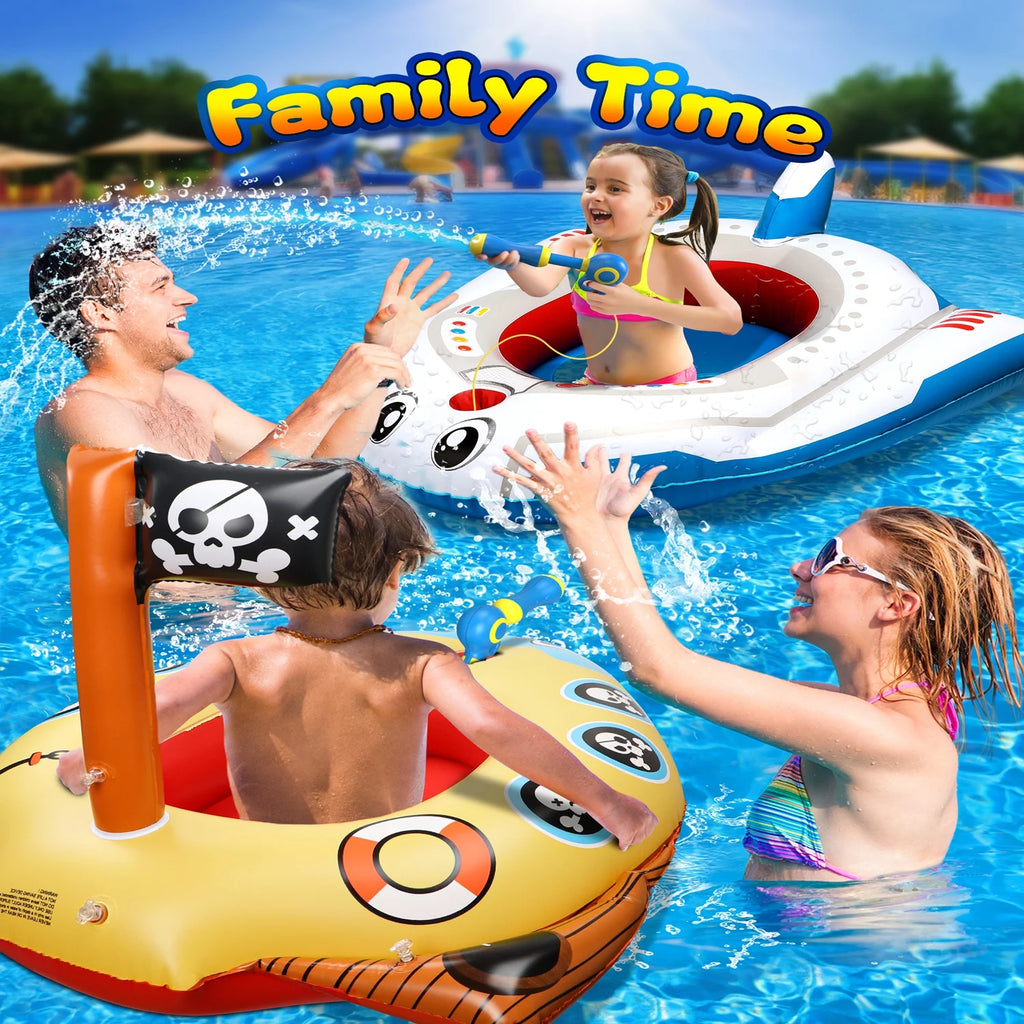 Inflatable Kids Pool Float with Water Gun 2Packs B233387