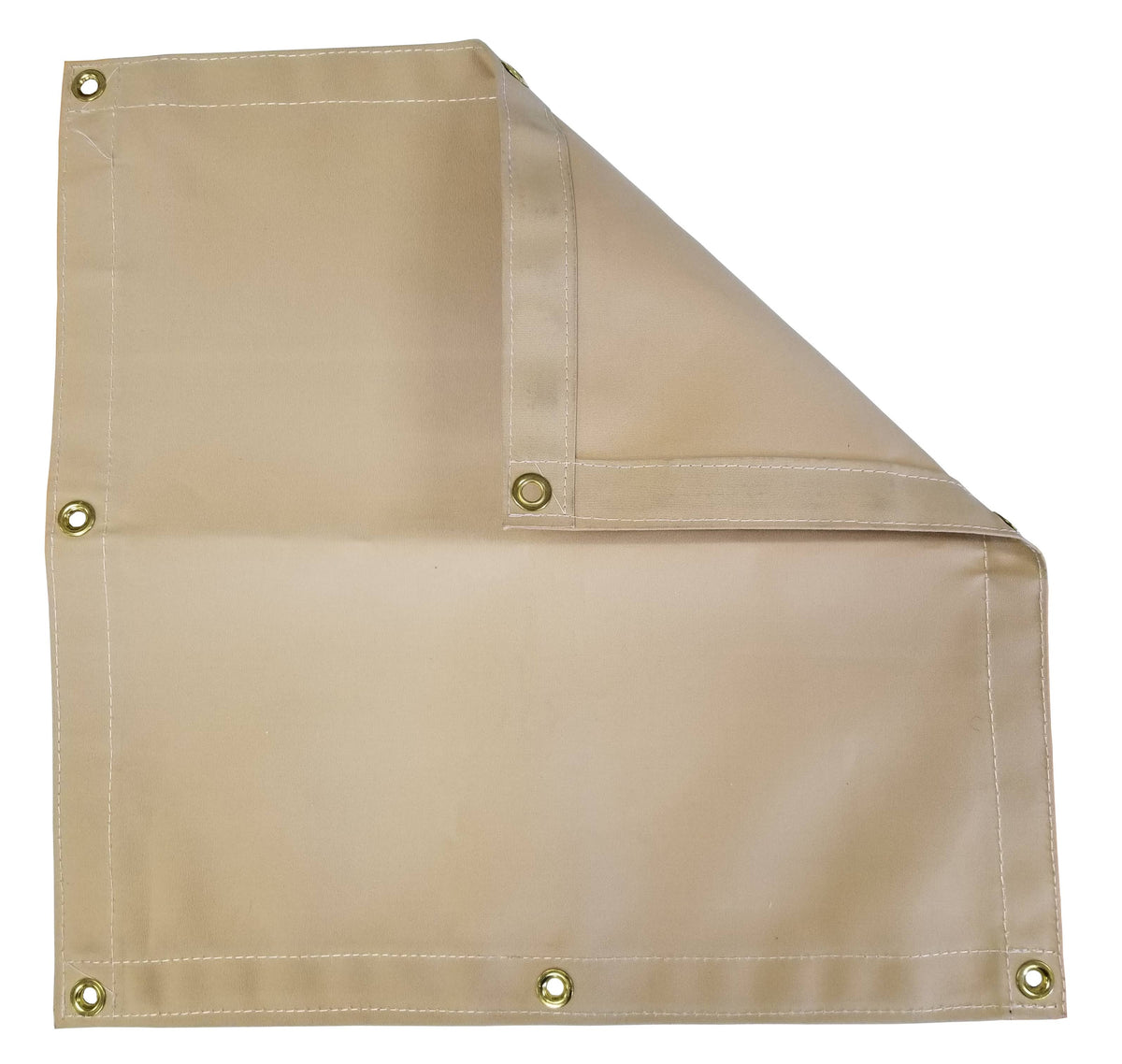 Tan 8' x 18' Polyester Canvas Tarp 14.5 oz. J5500