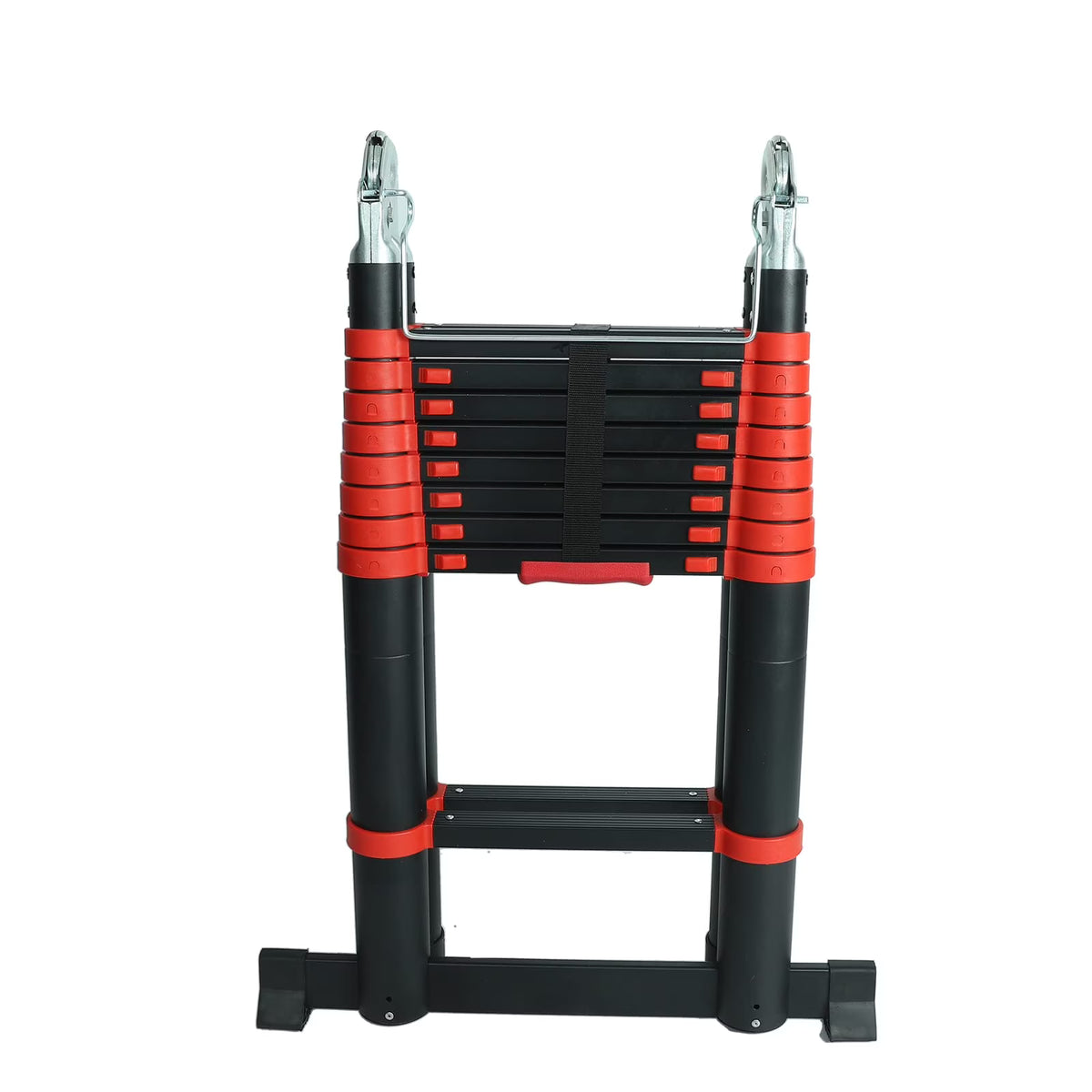 Aluminum Telescoping Extension Ladder, Red Alloy A-Frame Ladder V5551