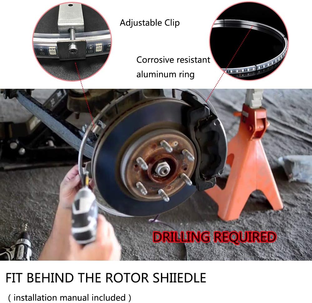 17inch Double Row Wheel Ring Light Kit with Turn Signal and Braking T40150