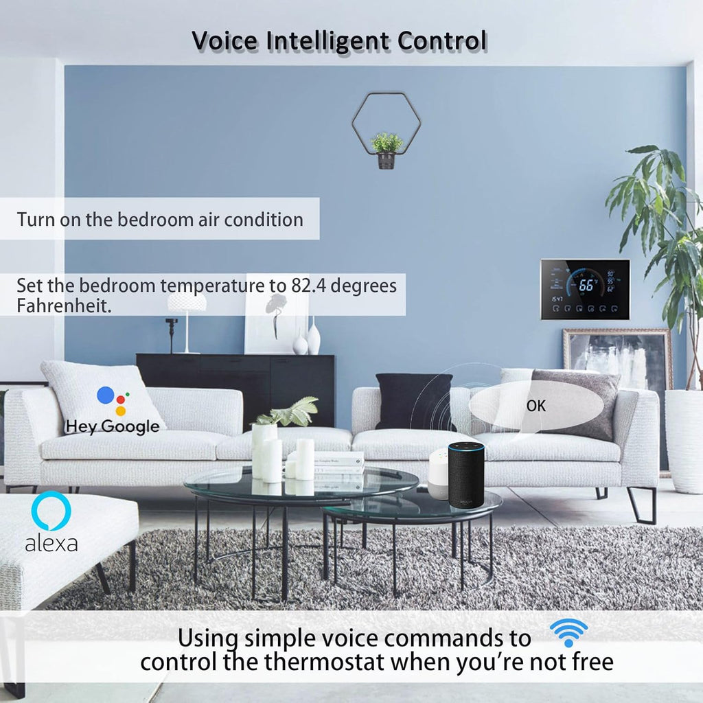 Digital WiFi Thermostat with App and LCD Color Screen W9698