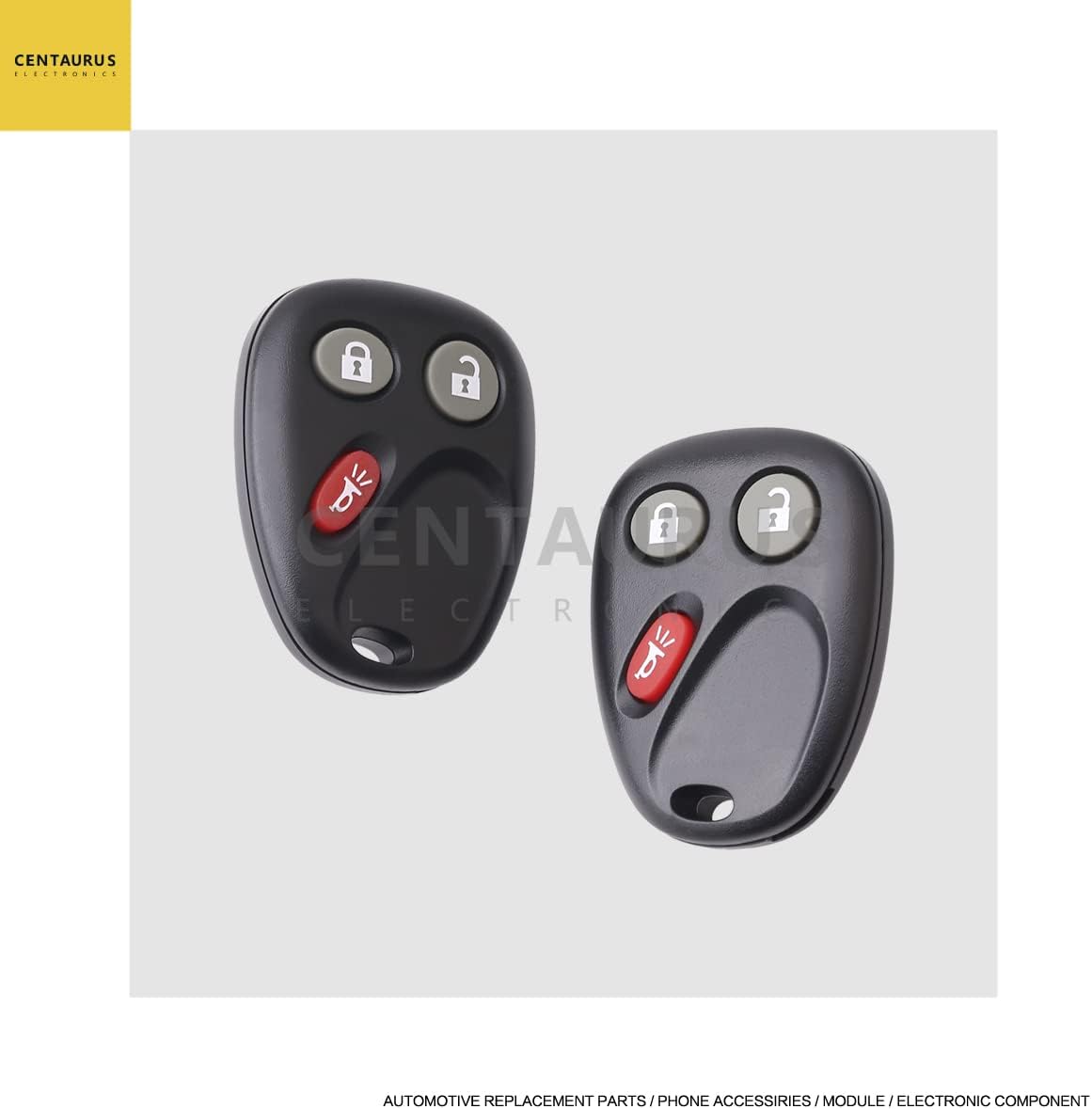 Car Key Fob Keyless Entry Remote 3 Button Pack of 2 M737094