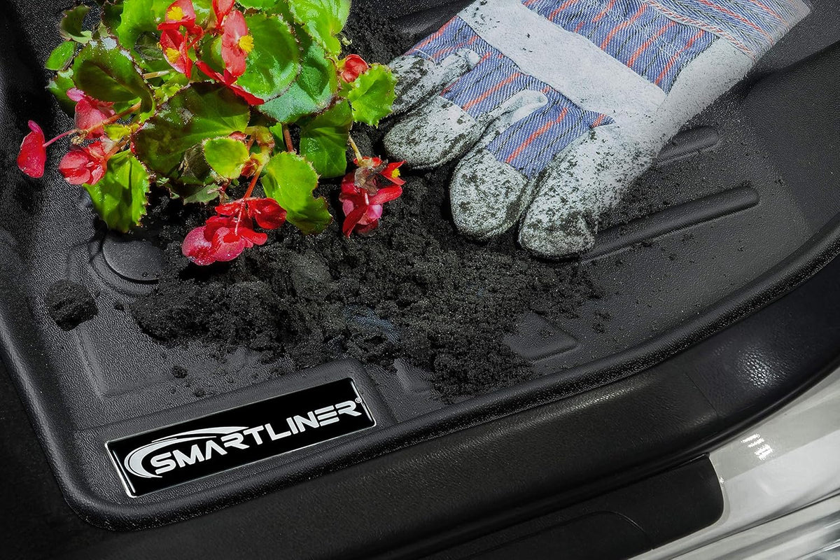 Custom 2 Row Black Floor Mats Liner Set E901060