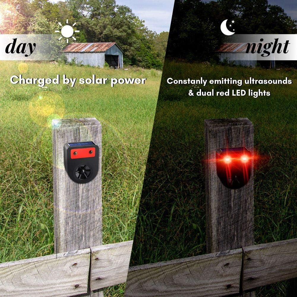 Pack of 8 Solar Powered Deer Chaser Light Animal Deterrent C7851