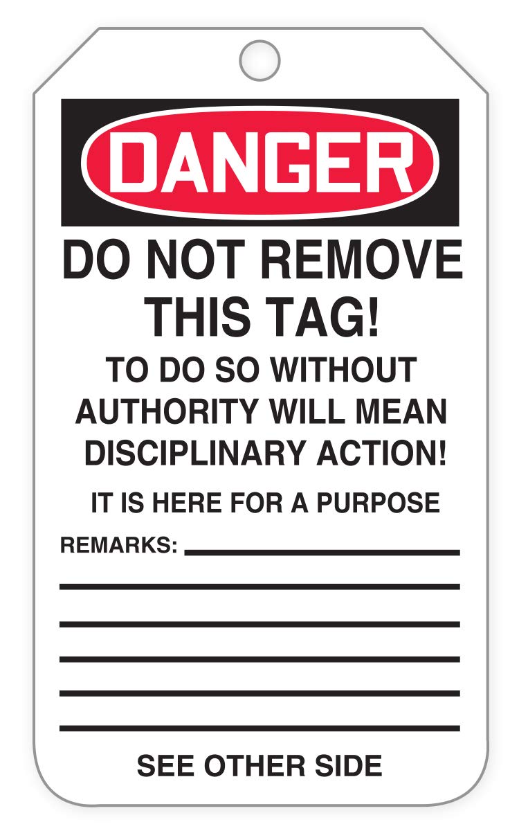Danger Barricade Tags S4670