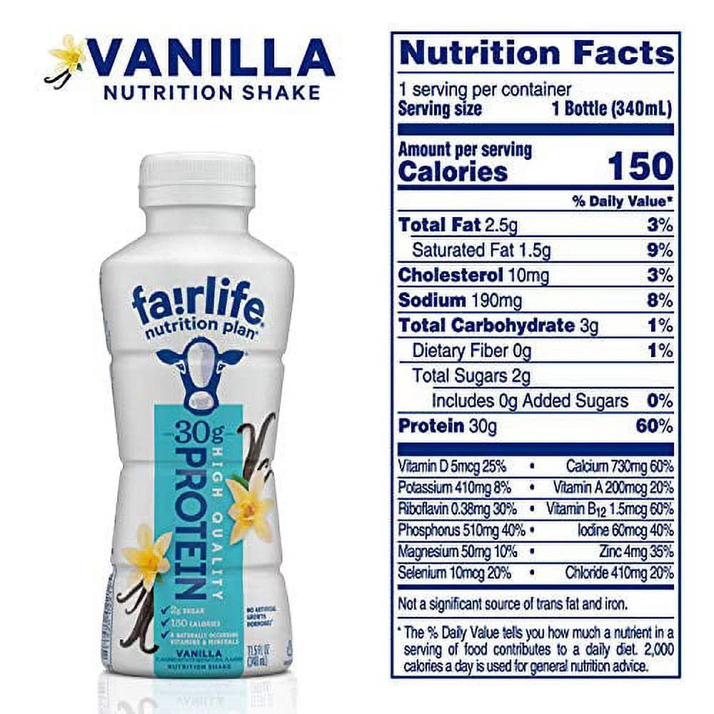 Vanilla 11.5 fl oz 12pk Nutrition Plan Y7149