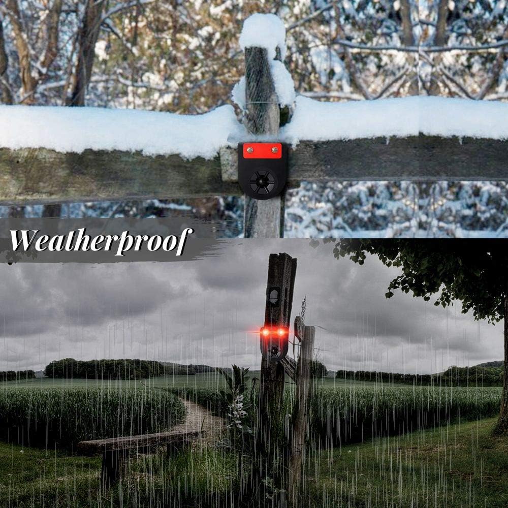 Pack of 8 Solar Powered Deer Chaser Light Animal Deterrent C7851