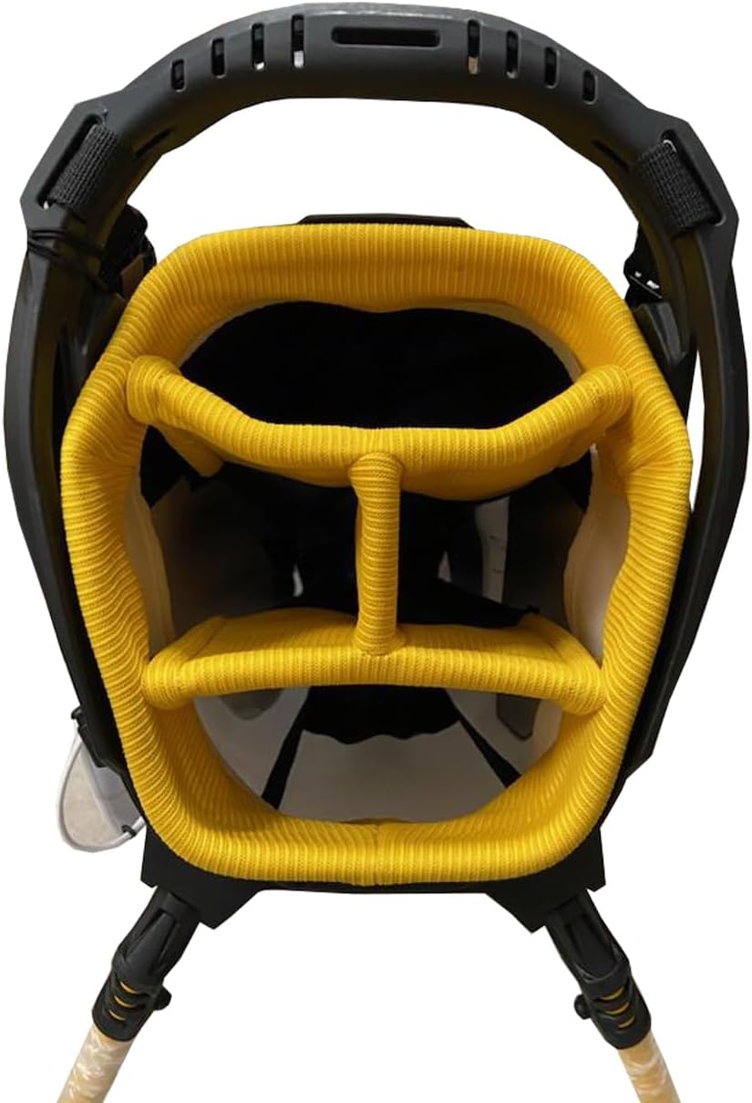 Black/White/Gold Golf Stand Bag R2302