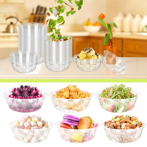 70 Pack 14oz Clear Plastic Bowls R13008