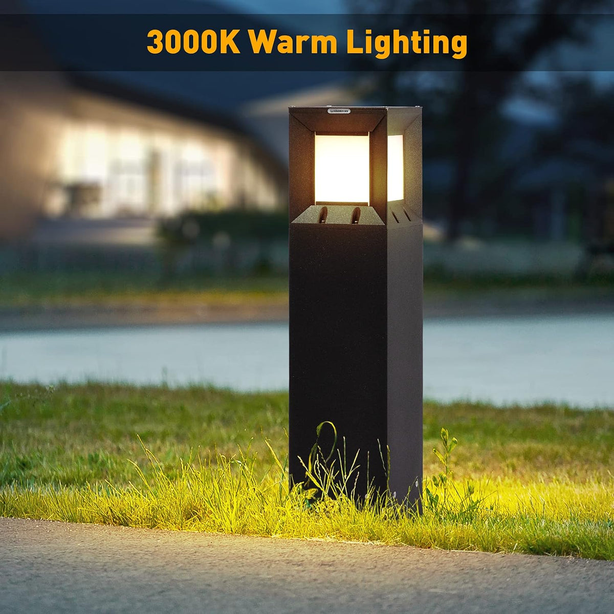 Solar IP54 Waterproof 3000K LED 32 Inches Outdoor Bollard Light G527707
