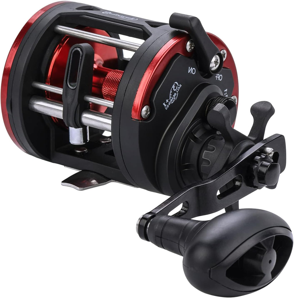 Level Wind Conventional Fishing Reel Graphite Body Stainless-Steel B606