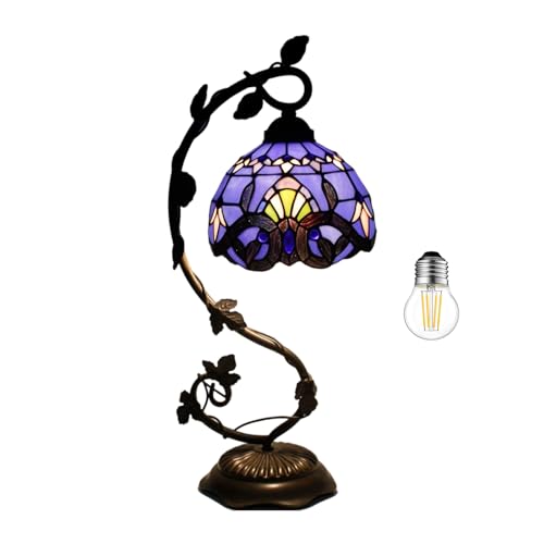 8 Inch Stained Glass Table Lamp V9735