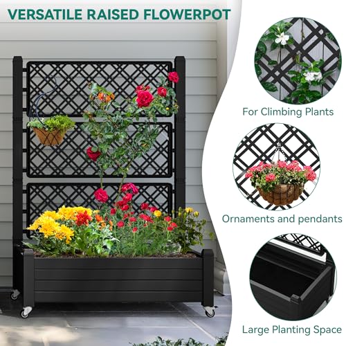 White Plastic Raised Garden Bed Kit B5013