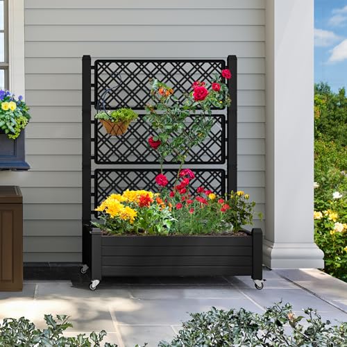 White Plastic Raised Garden Bed Kit B5013