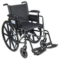 Lightweight Dual Axle Wheelchair with Adjustable Arms Q375859