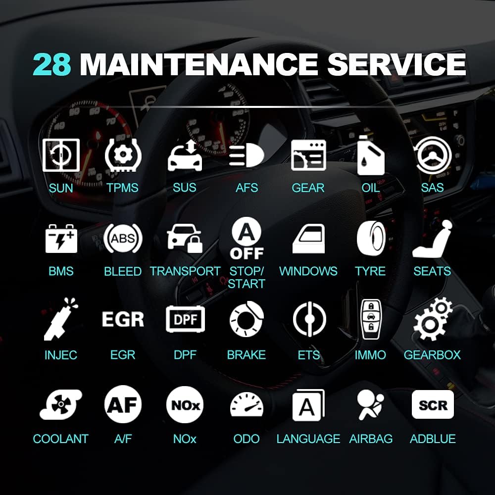 Bi-Directional Full Systems Diagnostic Scan Tool with 31+ Reset Functions W97235