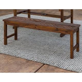 Dark Brown Acacia Bench L1089