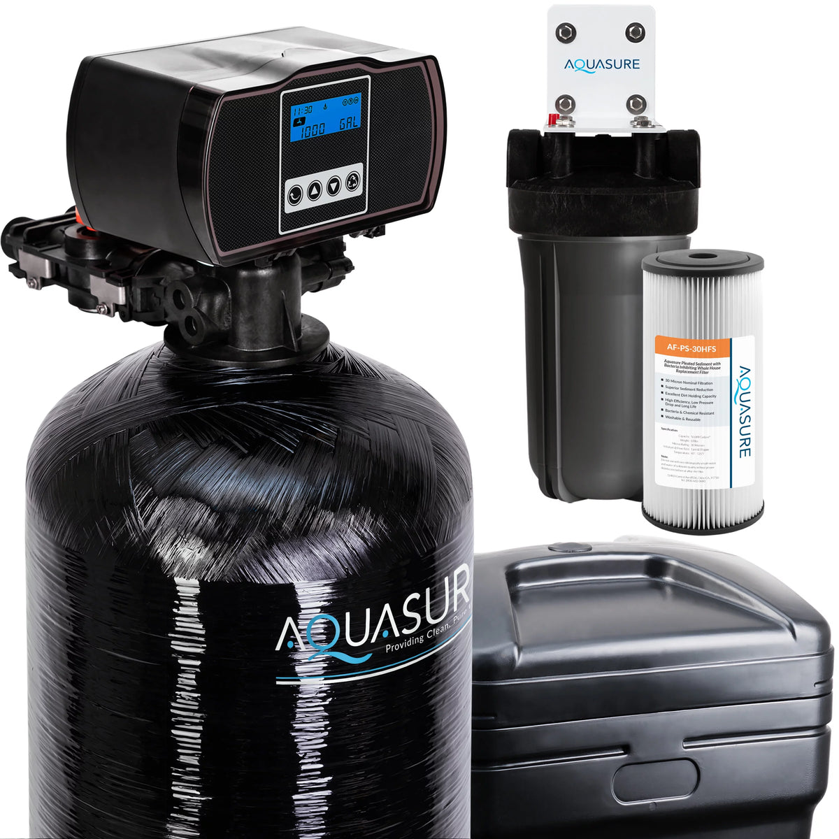 64,000 Grain Water Softener with Fine Mesh Resin H495
