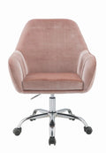 Pink Peach Velvet Office Chair M948
