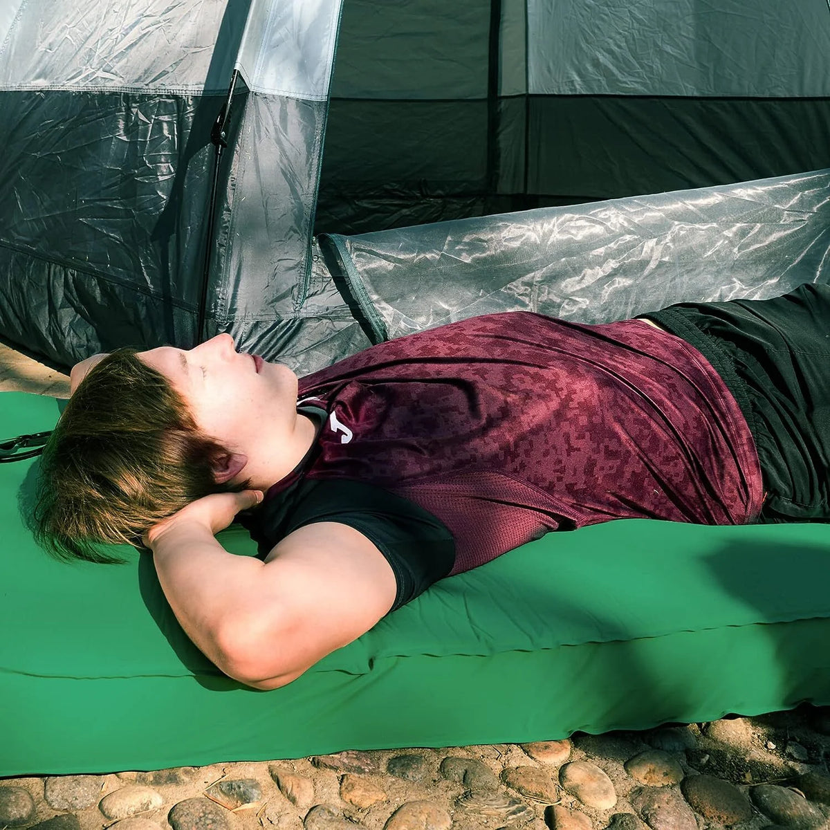 4 Inch Self Inflating Memory Foam Camping Mat I1518