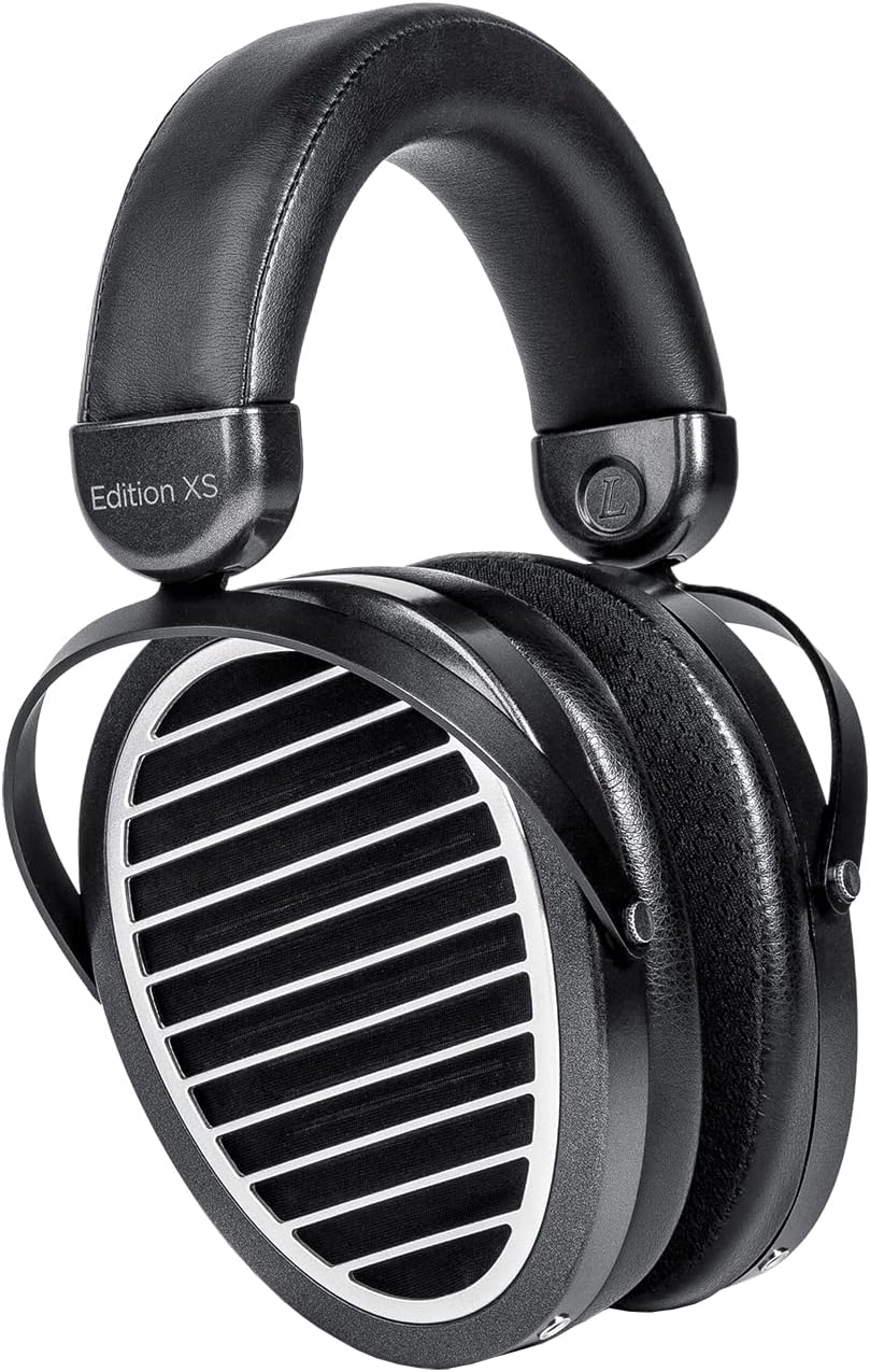 Full-Size Over-Ear Open-Back Planar Magnetic Headphones with Adjustable Headband, Detachable Cable-Black Z254634