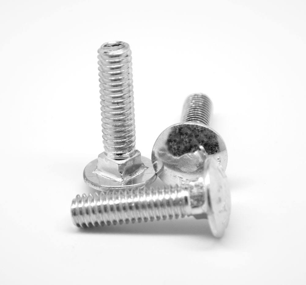 22 Coarse Thread Grade A Carriage Bolt Low Carbon Steel Zinc Plated N332