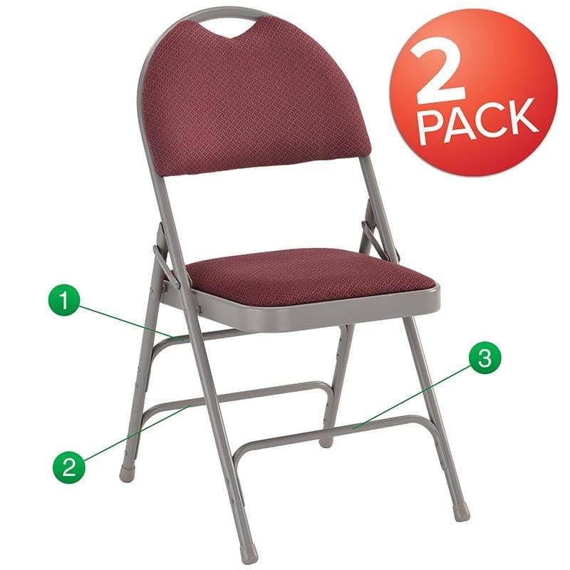 Beige Vinyl Metal Folding Chair T4535