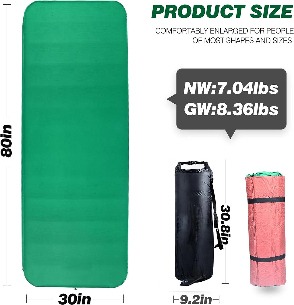 4 Inch Self Inflating Memory Foam Camping Mat I1518