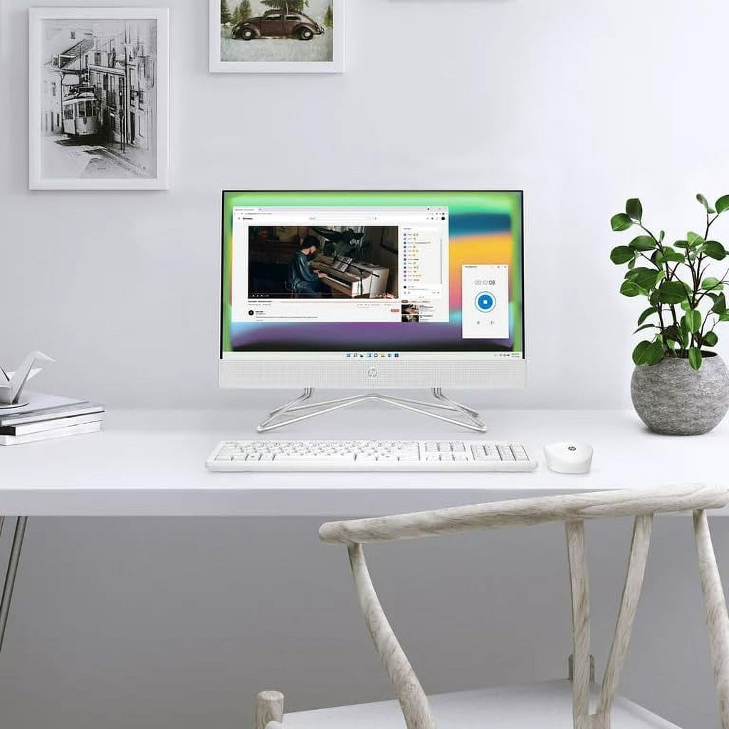 21.5" FHD All-in-One Desktop Intel Pentium Silver J5040 32GB DDR4 1TB NVMe SSD White I2775