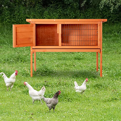 36" Single Deck Waterproof Wooden Rabbit Hutch W289624