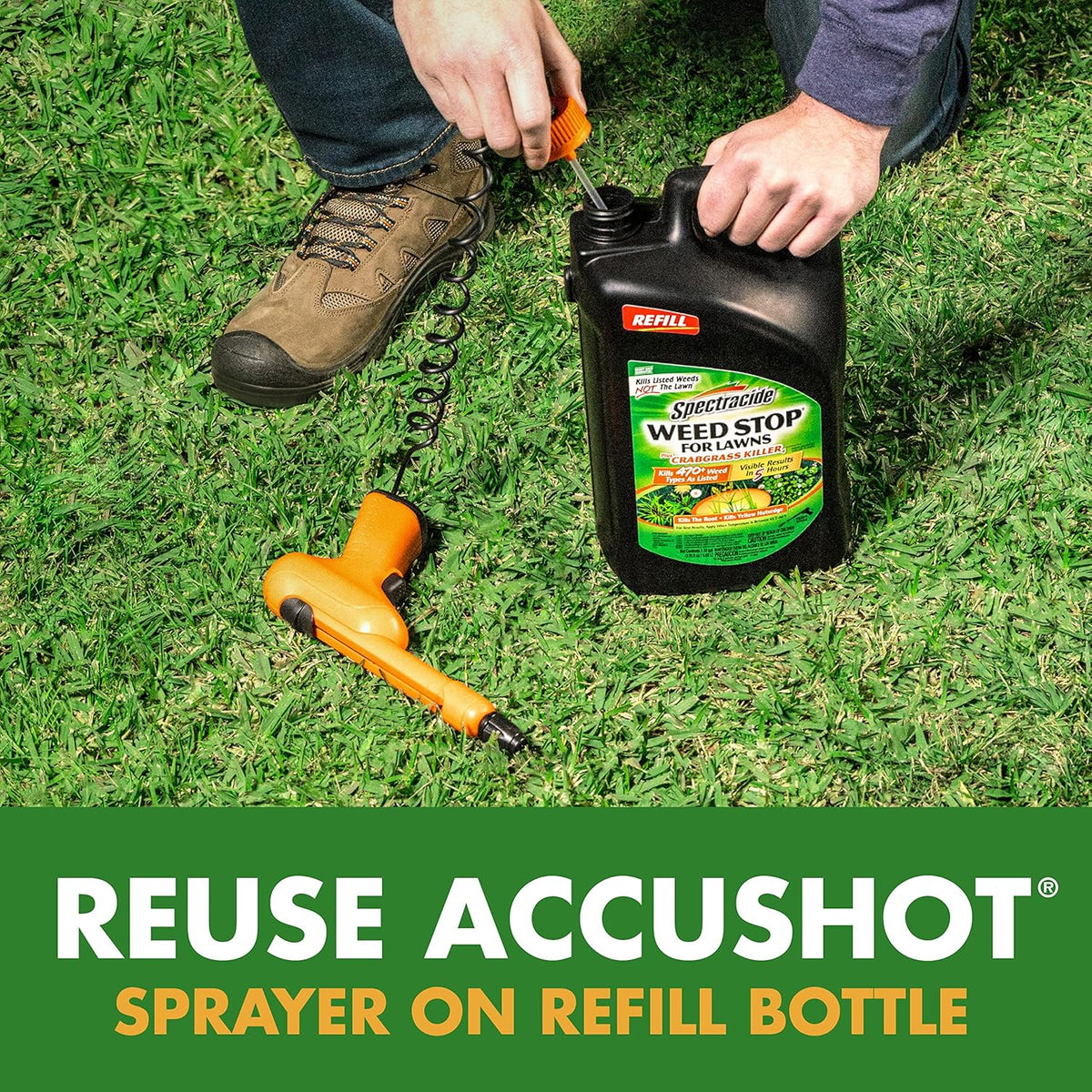 1.33 Gallon Weed Stop Plus Crabgrass Killer AccuShot Refill W223181