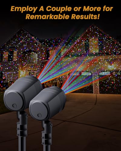 RGB Laser Light Projector with RF Remote and Timer W48247