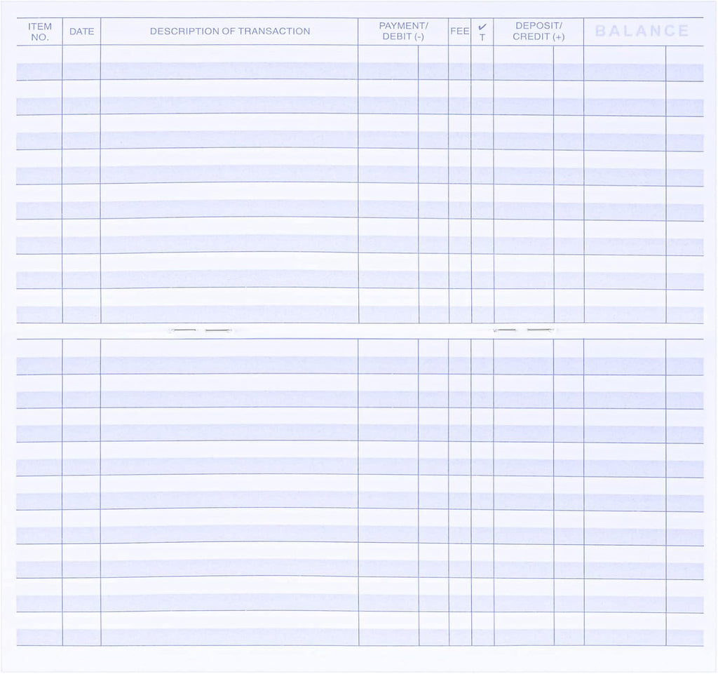 6PCS Checkbook Register C309324