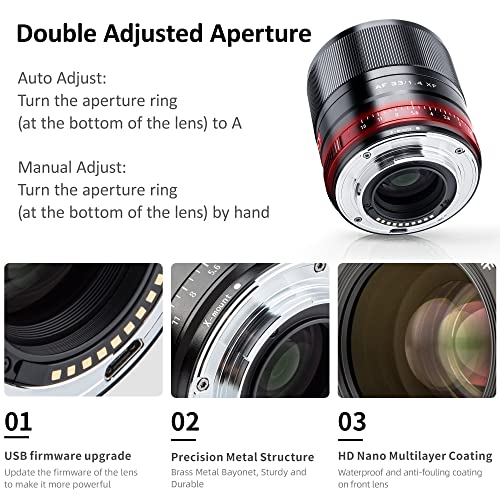 27mm F1.2 Autofocus Lens for Fuji X-Mount APS-C Mirrorless Cameras X77914