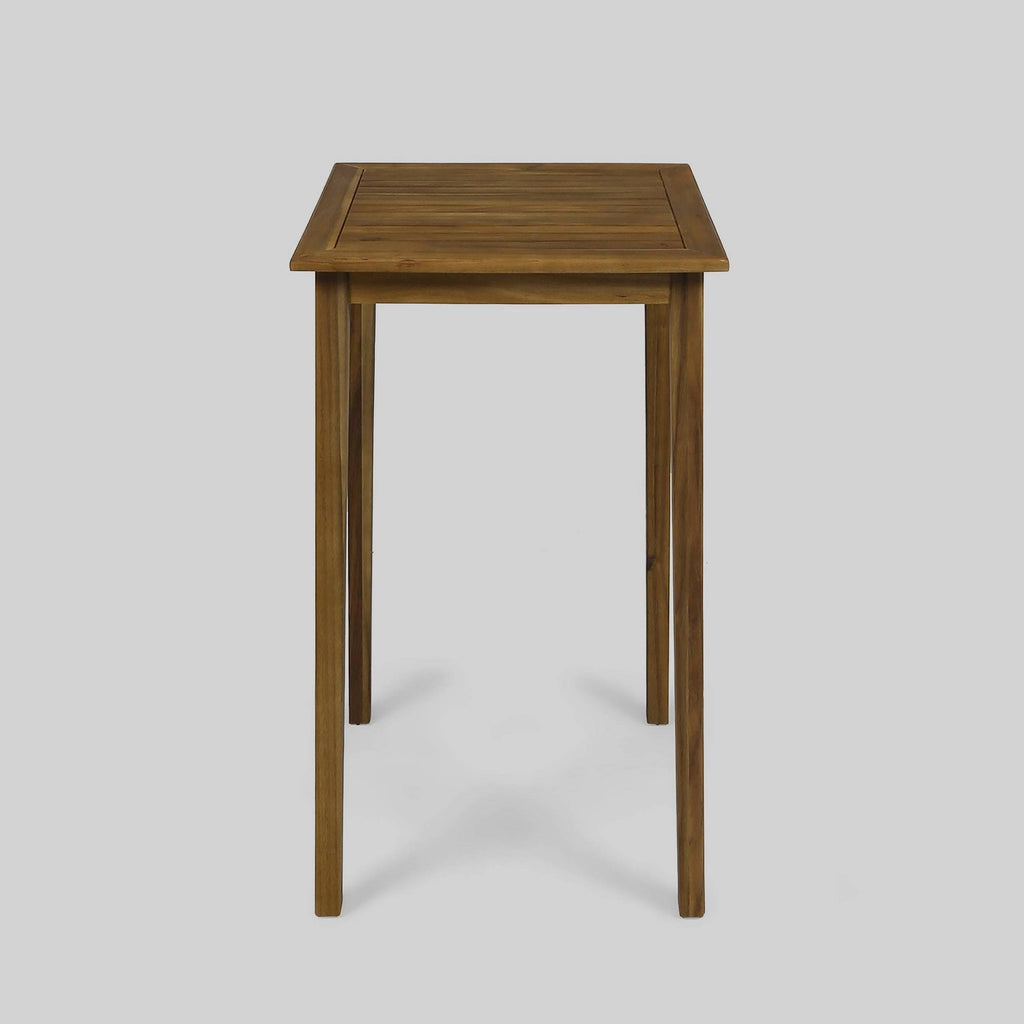 Acacia Wood Square Bar Table C693426