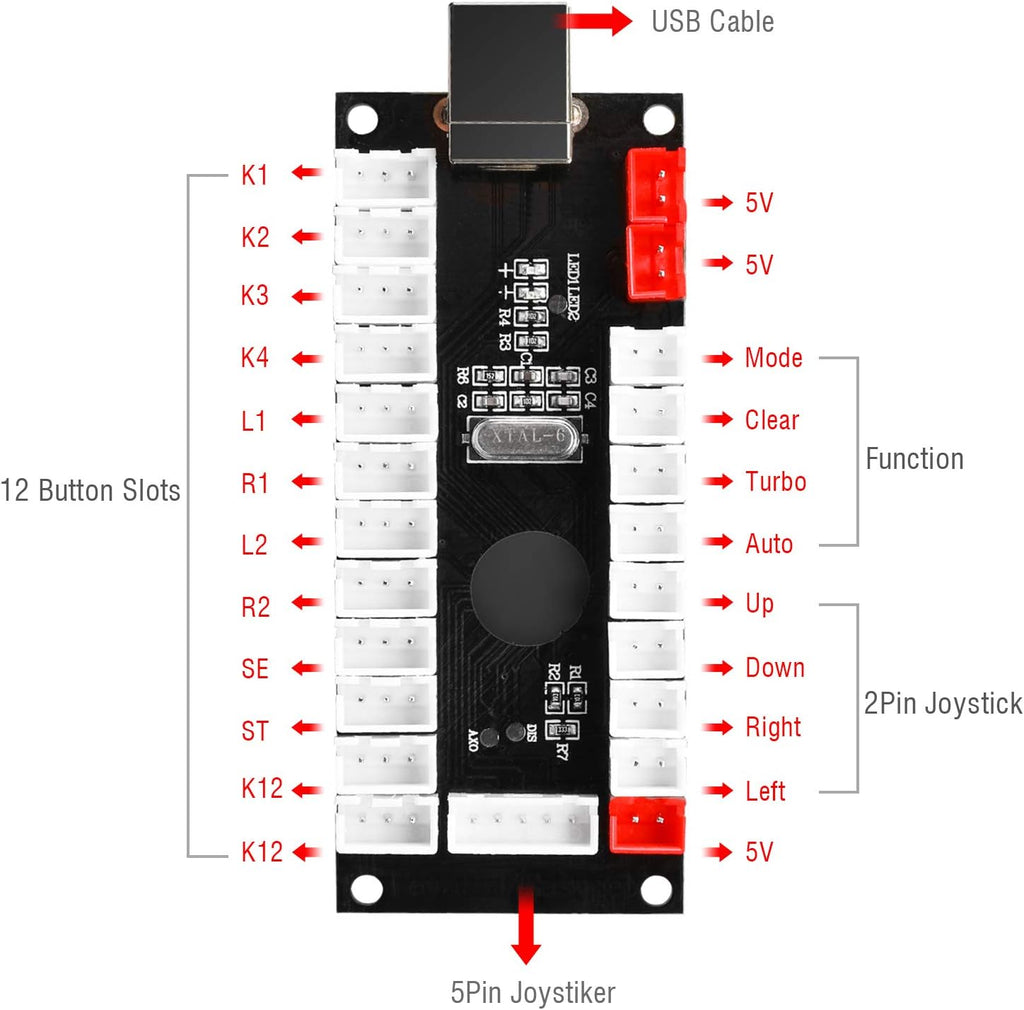 Arcade Joystick and Push Button Kit Z97660