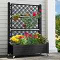 White Plastic Raised Garden Bed Kit B5013
