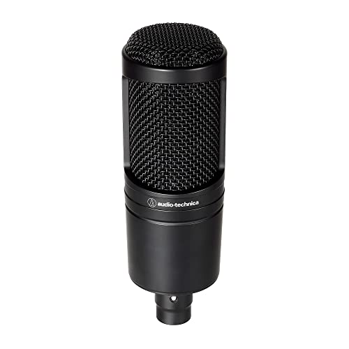 Black Cardioid Condenser Studio XLR Microphone, USB Audio Interface B279421