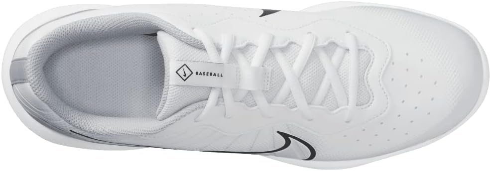 White Gray Size 8 Medium Baseball Cleats N26224
