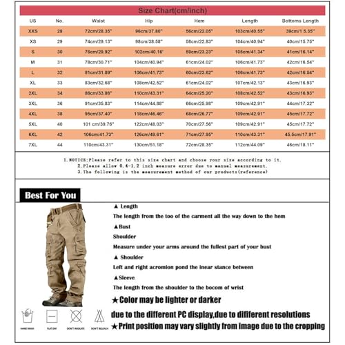 Mens Black Cargo Pants Lightweight Sweatpants I613