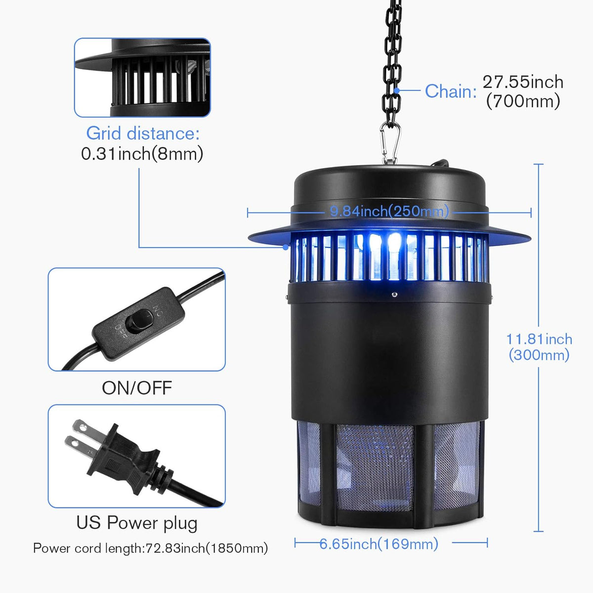 Electric Insect Control Pest Trap Pack of 2 V43477