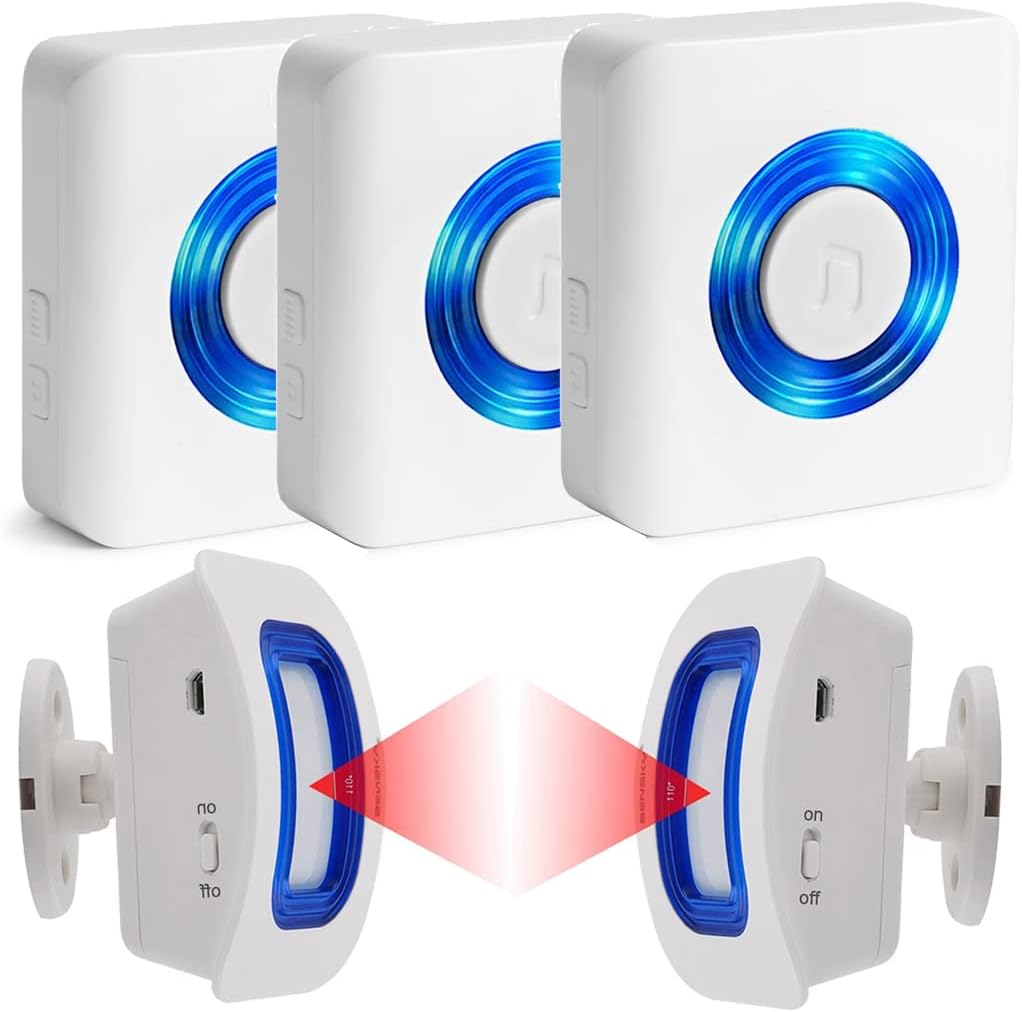 Wireless Motion Sensor Alert Alarm with 3 Receiver 2 Monitor Motion M6173