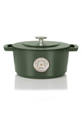 Cast Iron Dutch Oven with Thermometer 4.25 qt Green K4190