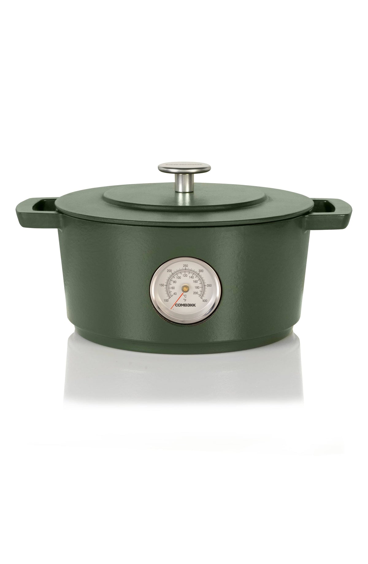 Cast Iron Dutch Oven with Thermometer 4.25 qt Green K4190