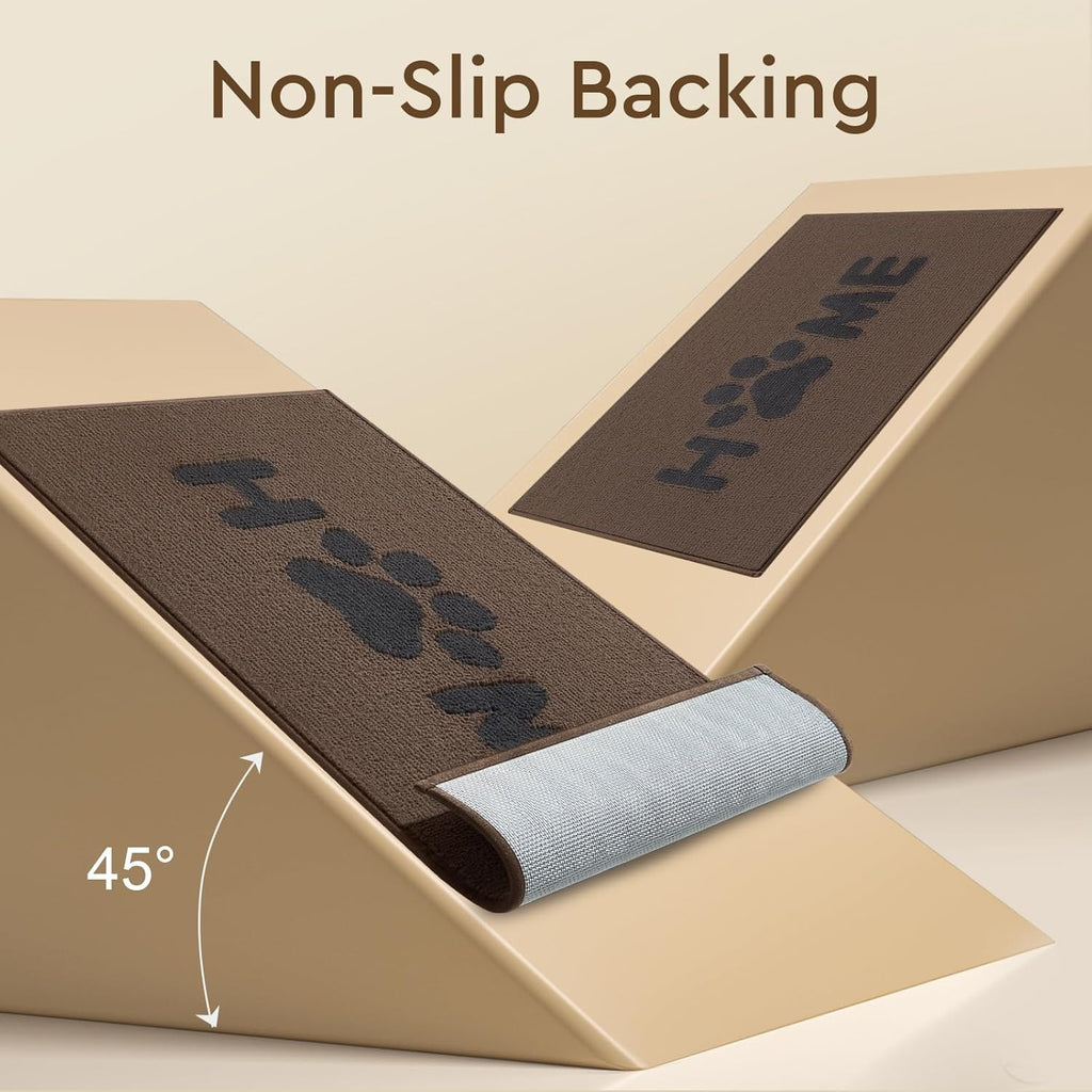 Brown 20"x32" Non Slip Absorbent Door Mat W4632