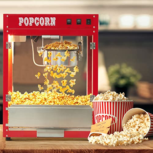 Red 8 Oz Kettle Popcorn Machine E294