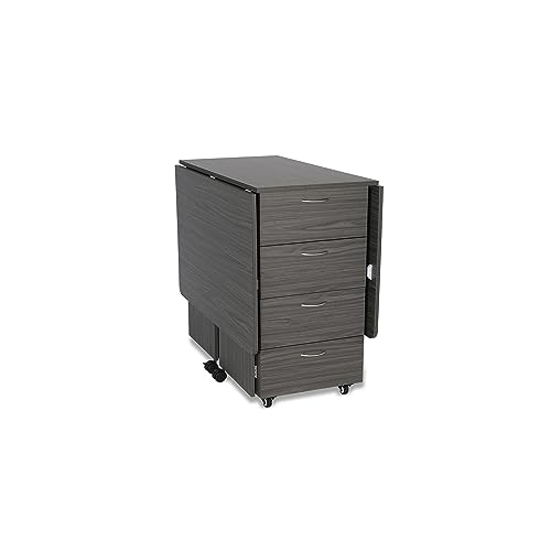 Ash White Cutting Table with Storage Q675