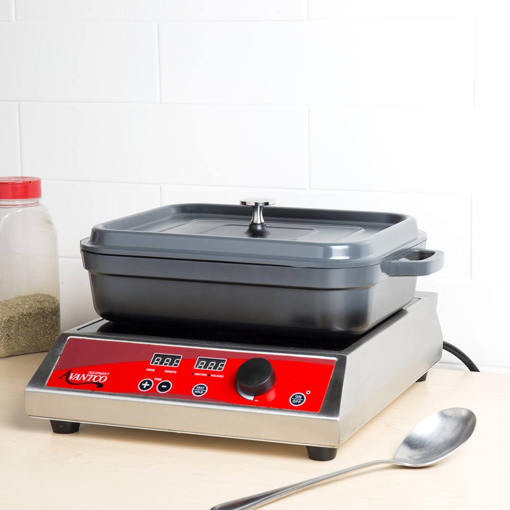 Lightweight Cast Aluminum Roaster Pan with Lid, 5 Quart, Gray T65401