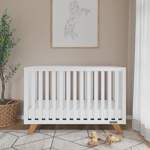 4-Piece Nursery Set with Crib, Dresser, Changing Table Topper, Chest, Nightstand A8452